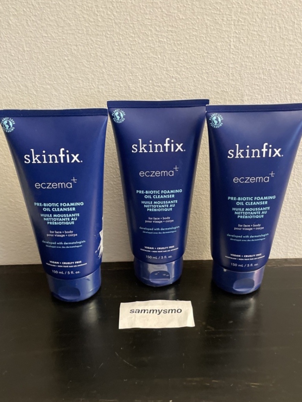 Skinfix Eczema + Pre-Biotic Foaming Oil Cleanser 5 oz, Face & Body x3